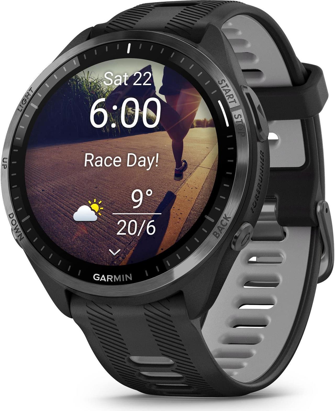 Alt view image 2 of 12 - Garmin Forerunner 965 Running Watch - Carbon Gray