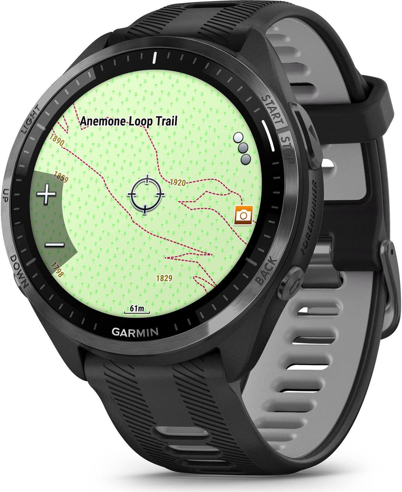 Alt view image 3 of 12 - Garmin Forerunner 965 Running Watch - Carbon Gray