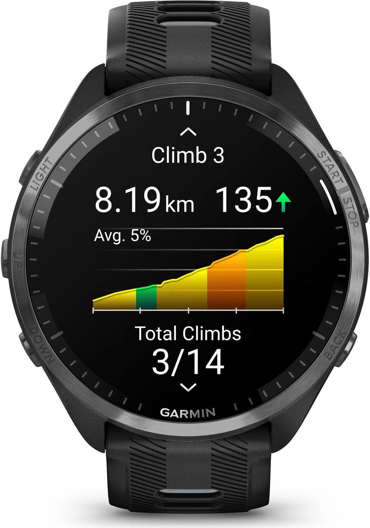 Alt view image 4 of 12 - Garmin Forerunner 965 Running Watch - Carbon Gray