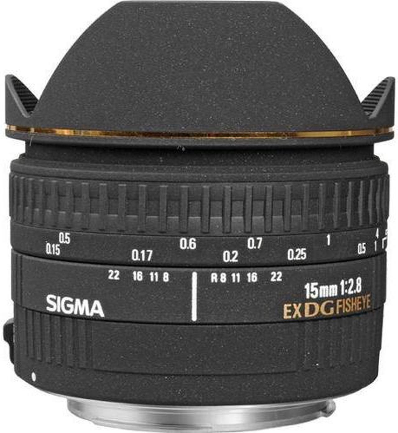 Alt view image 2 of 4 - Sigma 15mm f/2.8 EX DG Diagonal Fisheye Lens for Canon EF for Canon EF Mount + Accessories (International Model with 2 Y