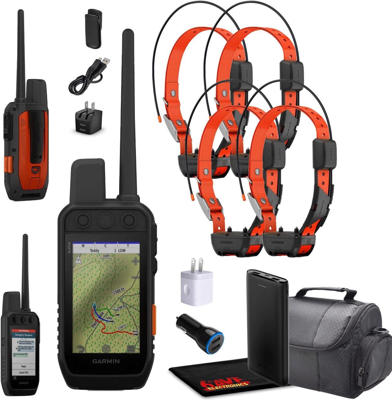 Main image of Garmin Alpha 300i Handheld With 4x Alpha TT25 Tracking & Training Collar for Dog