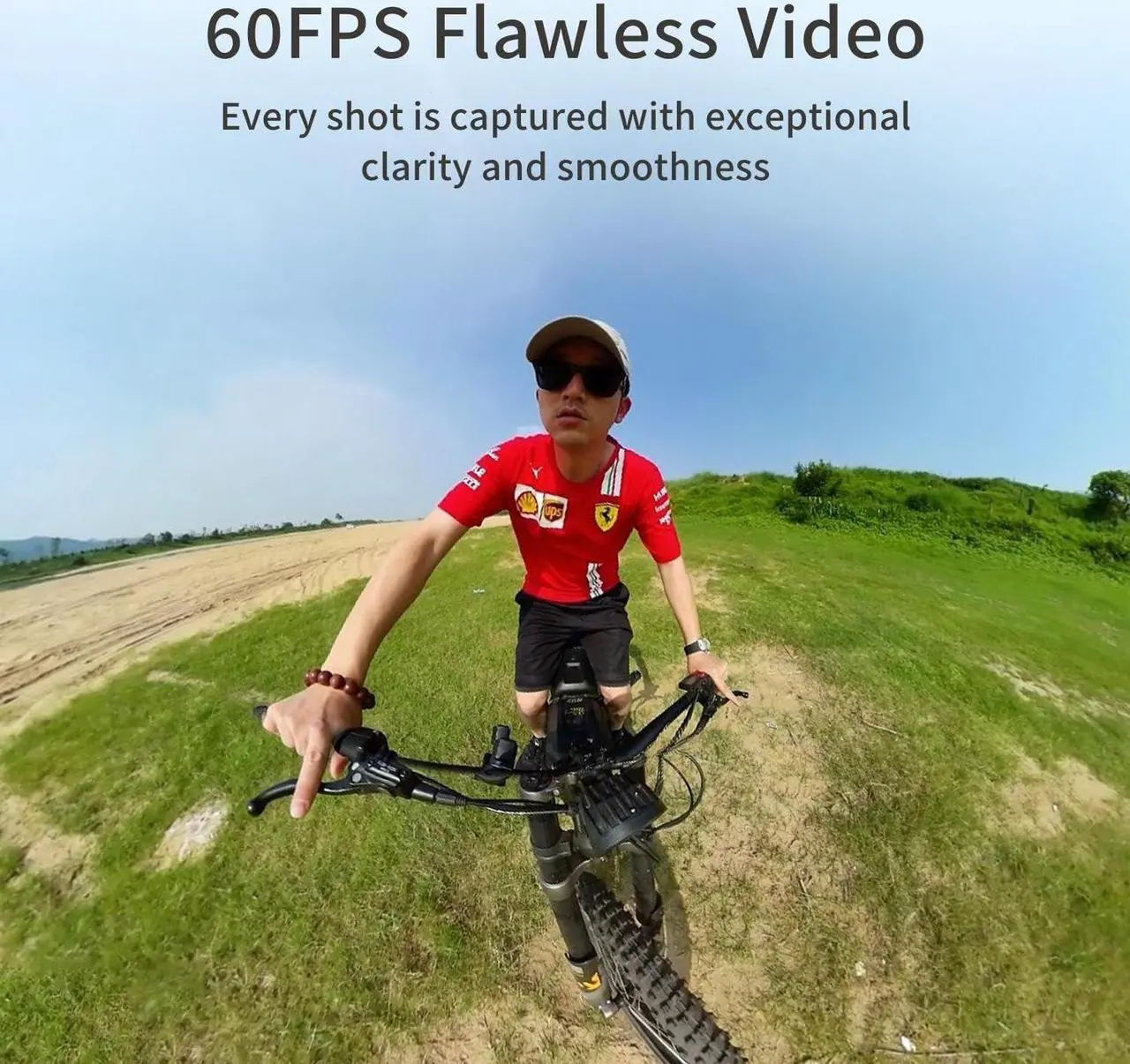 Alt view image 4 of 4 - KanDao QooCam 3 360 Action Camera, 5.7K 62MP 360 Sports Camera, Dual 1/1.55" Sensors Larger Aperture Camera, 60fps Flawless Video Camera, Outdoor Stabilization Waterproof Night Shot, Motorcycle Combo