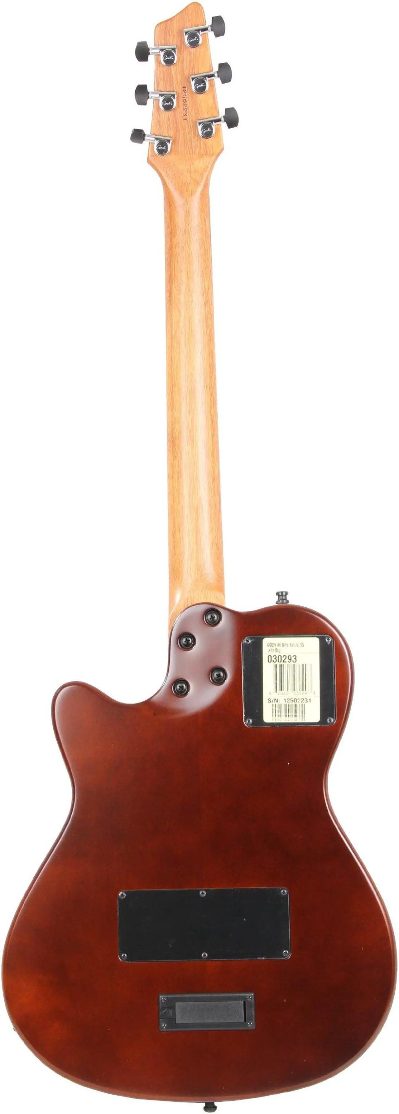 Alt view image 8 of 9 - Godin A6 Ultra Semi-Acoustic-Electric Guitar Natural Cedar