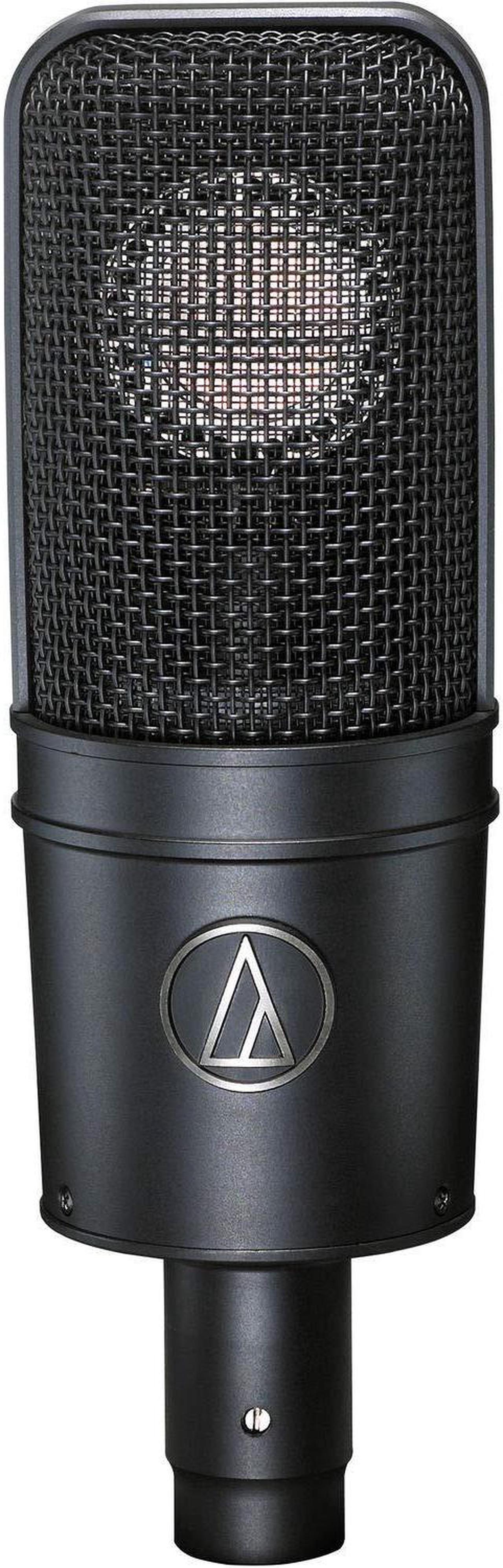 Alt view image 3 of 3 - Audio-Technica AT4040 Cardioid Condenser Studio Microphone with 10ft XLR, Pop Filter, Shockmount, Hard Case, Cleaning Ki