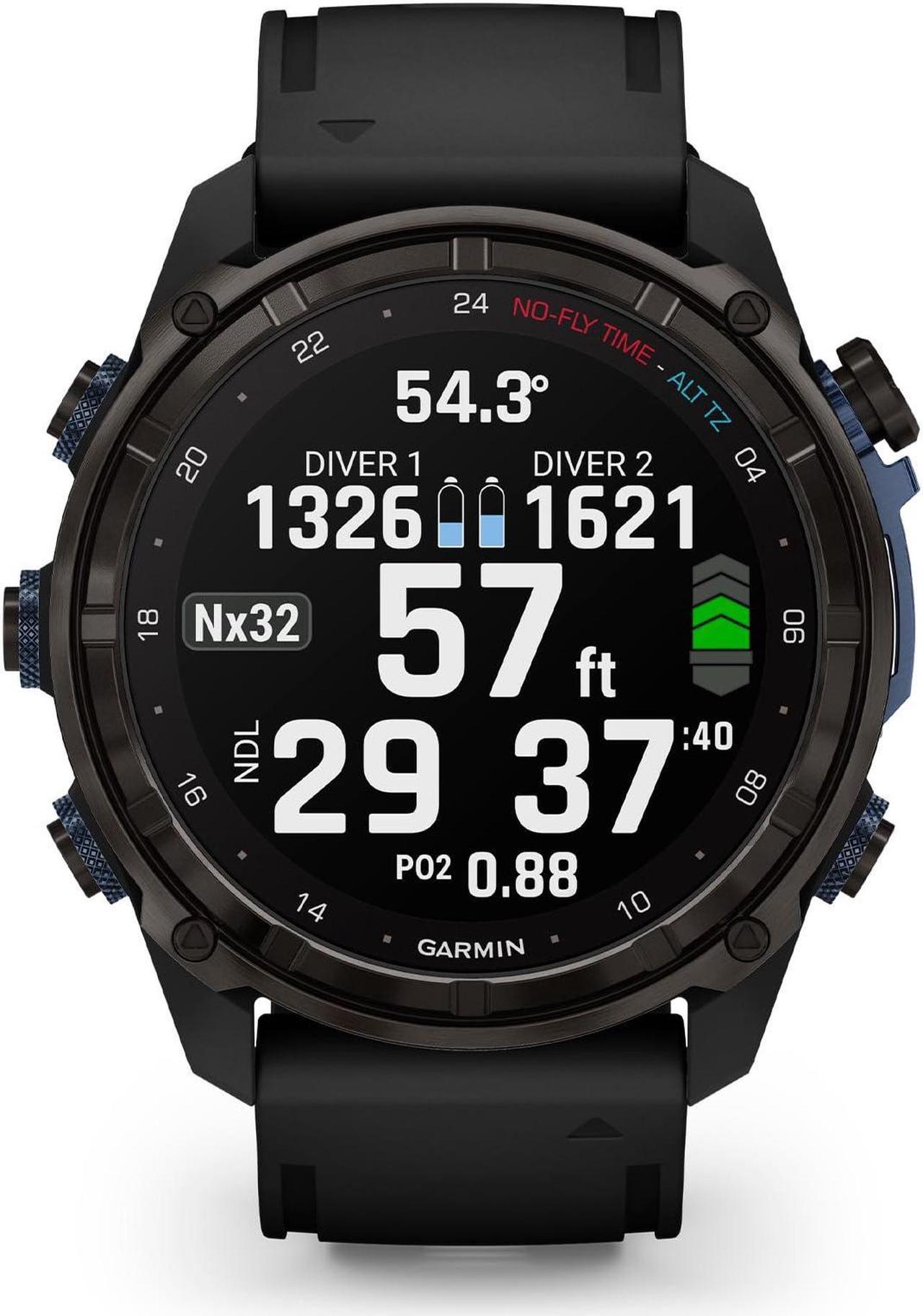 Alt view image 2 of 17 - Garmin Descent Mk3i, Dive Computer and Multisport GPS Smartwatch, Air Integration, Black