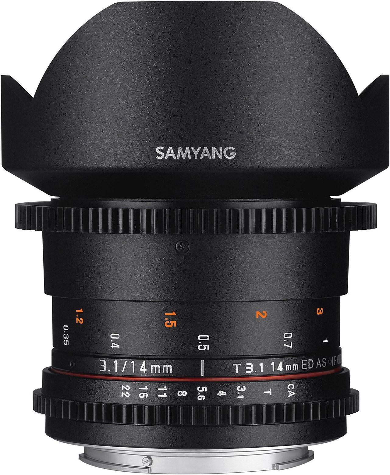 Alt view image 2 of 2 - Samyang SYDS14M-S VDSLR II A mount 14mm T3.1 Wide-Angle Cine Lens for Sony Alpha Cameras