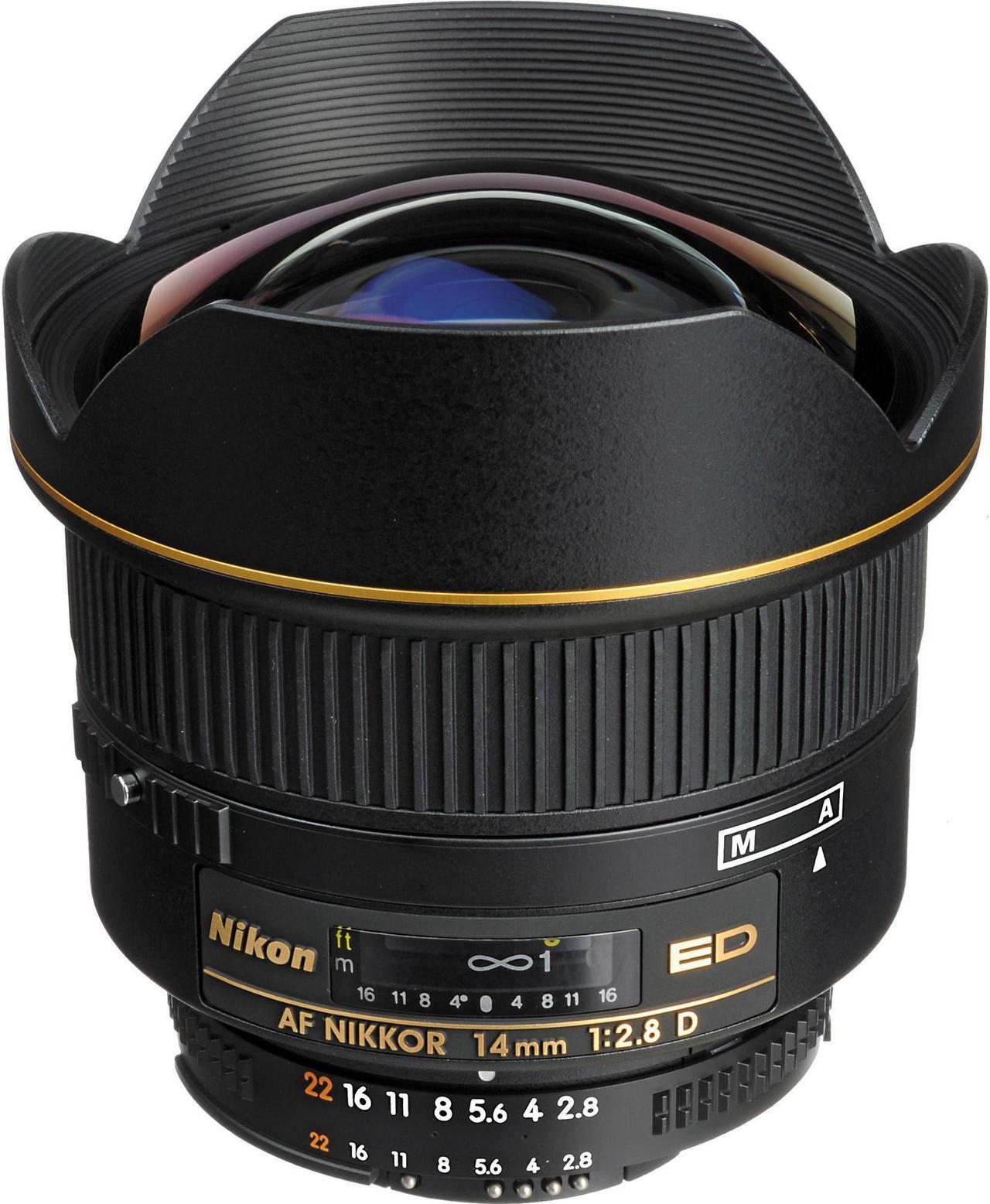 Main image of Nikon AF FX NIKKOR 14mm f/2.8D ED Ultra Wide Angle Fixed Zoom Lens with Auto Focus for Nikon DSLR Cameras International