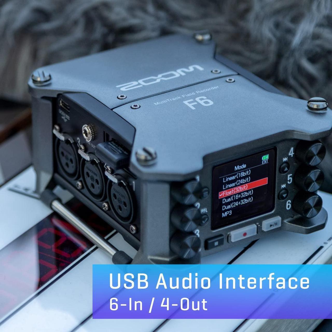 Alt view image 17 of 17 - Zoom F6 Multitrack Field Recorder