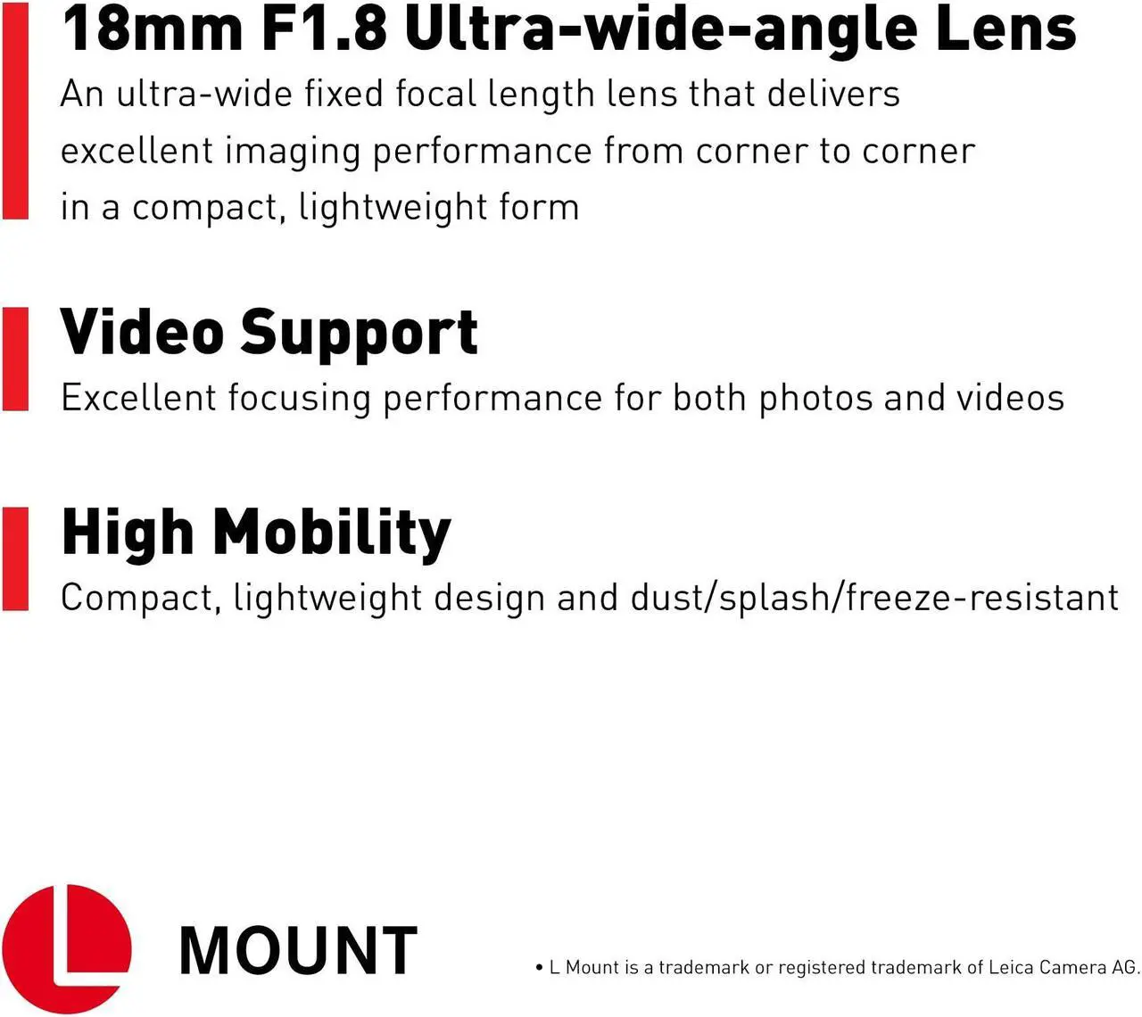 Alt view image 3 of 13 - Panasonic Lumix S 18mm f/1.8 Ultra-Wide-Angle Lens - S-S18