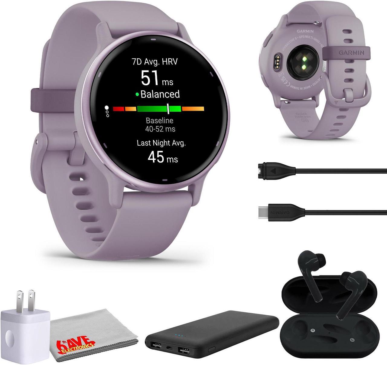 Main image of Garmin Vivoactive 5 Fitness Tracker Smart Watch For Women & Men - Ivory Case