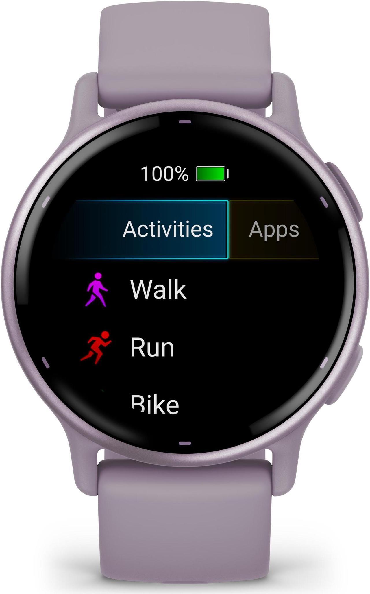 Alt view image 4 of 4 - Garmin Vivoactive 5 Fitness Tracker Smart Watch For Women & Men - Ivory Case