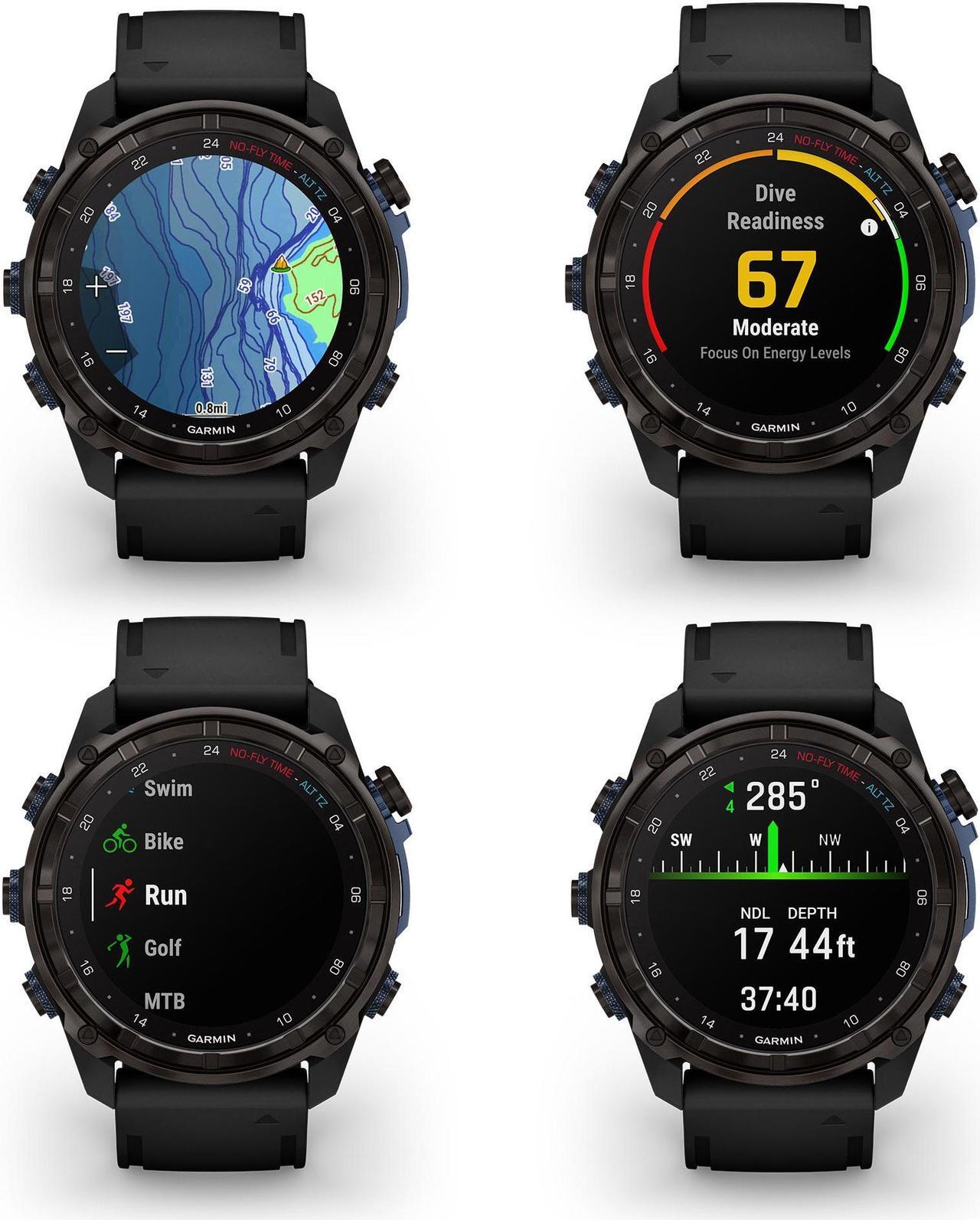 Alt view image 2 of 4 - Garmin Descent Mk3i, Dive Computer and Multisport GPS Smartwatch, Black- Bundle
