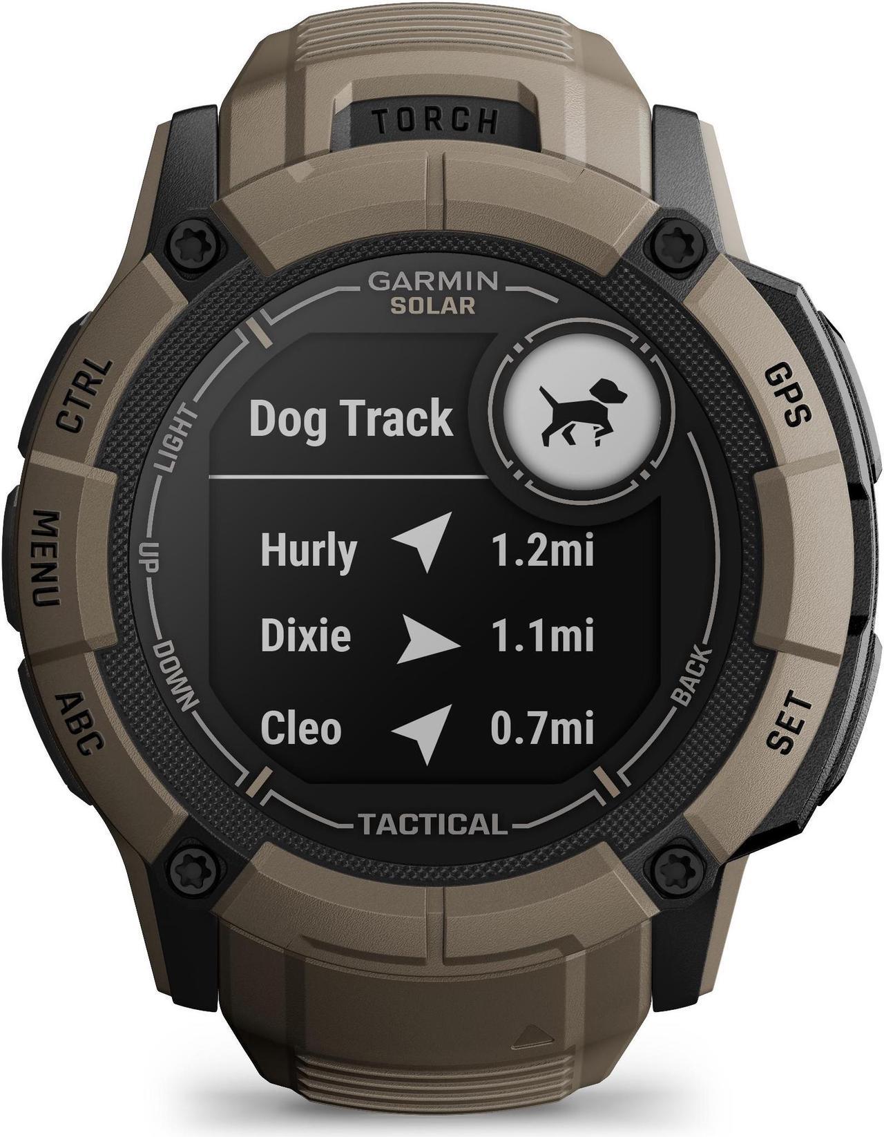 Alt view image 2 of 4 - Garmin Instinct 2X Solar Tactical Edition GPS Smartwatch, Coyote Tan, Bundle