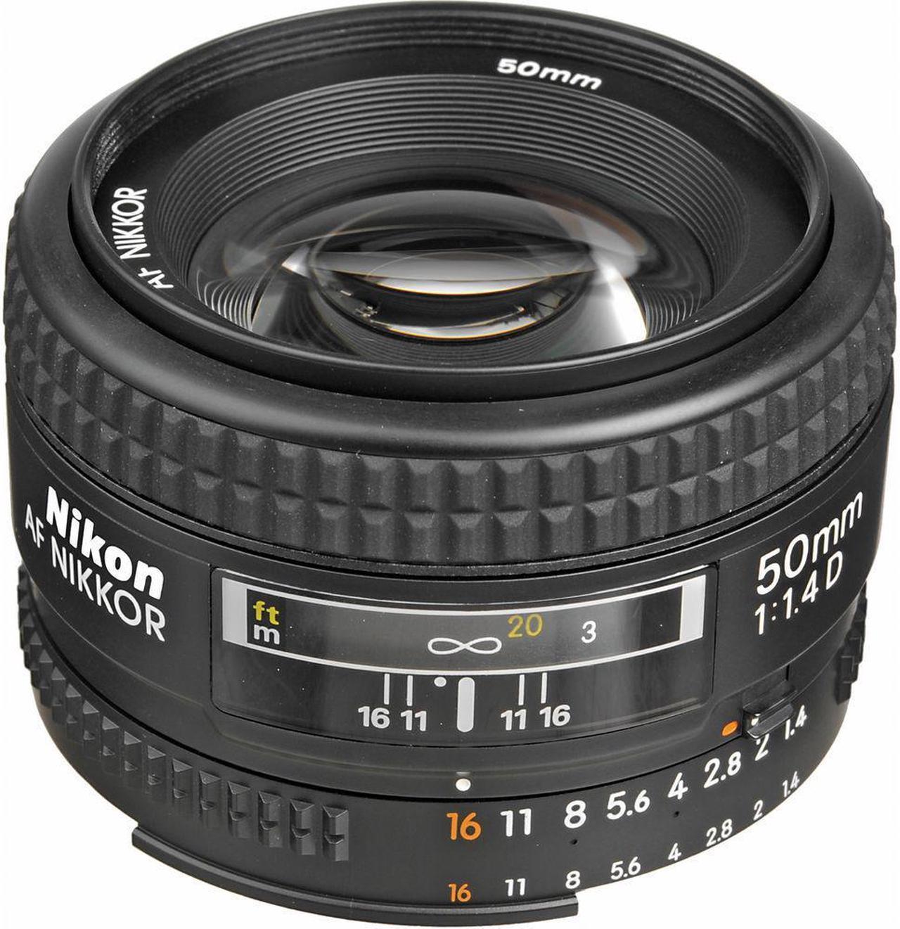 Alt view image 3 of 4 - Nikon AF NIKKOR 50mm f/1.4D Lens (1902) + Filter Kit + Cap Keeper + Cleaning Kit - Bundle