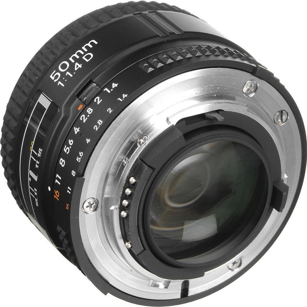 Alt view image 4 of 4 - Nikon AF NIKKOR 50mm f/1.4D Lens (1902) + Filter Kit + Cap Keeper + Cleaning Kit - Bundle
