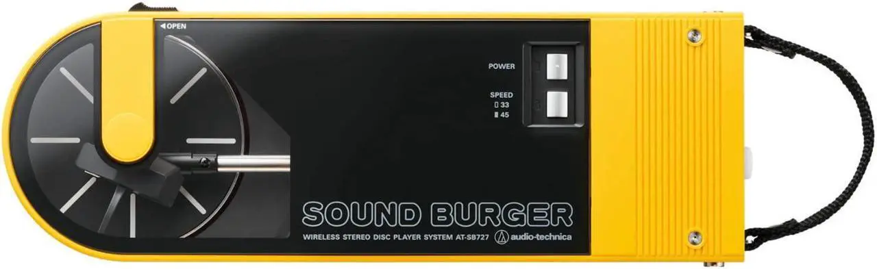 Main image of AudioTechnica AT-SB727 Sound Burger Portable Turntable with Bluetooth (Yellow)