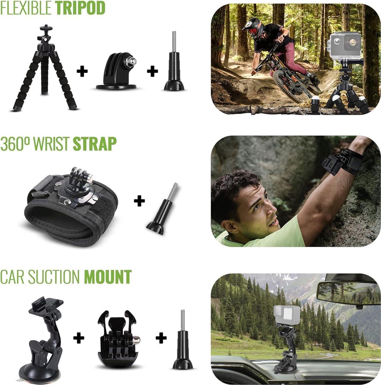Alt view image 2 of 4 - GoPro HERO13 Action Camera + 64GB Card, 50 Piece Accessory Kit and 2 Batteries