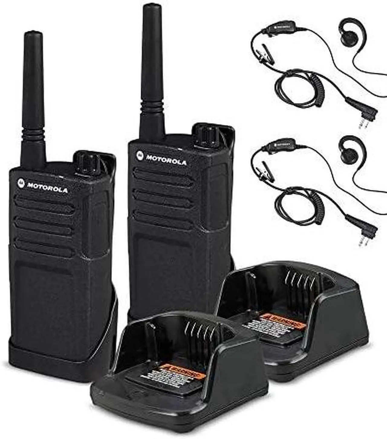 Alt view image 5 of 7 - 2 x Motorola RMM2050 On-Site 2-Way Radio (RMM2050) - 2 Pack With Mic Bundle