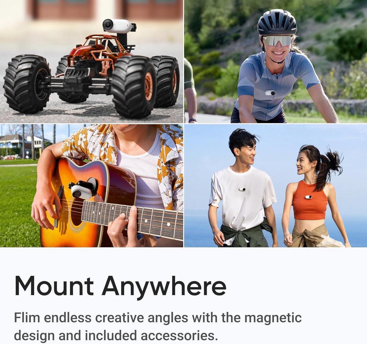 Alt view image 4 of 4 - Insta360 GO 3S Small Action Camera (64GB) + 50-in-1 Accessory Kit - Black