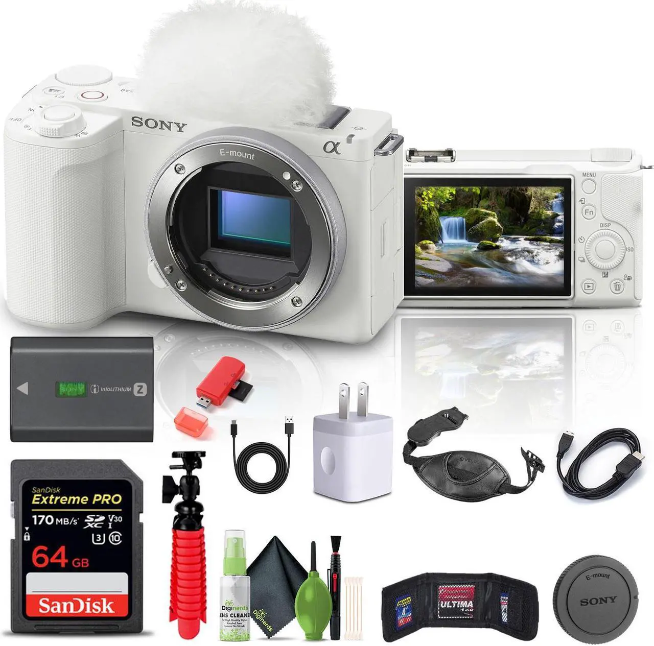 Main image of Sony Alpha ZV-E10 II Mirrorless Camera + 64GB Card + Bag + Card Reader + HDMI + More