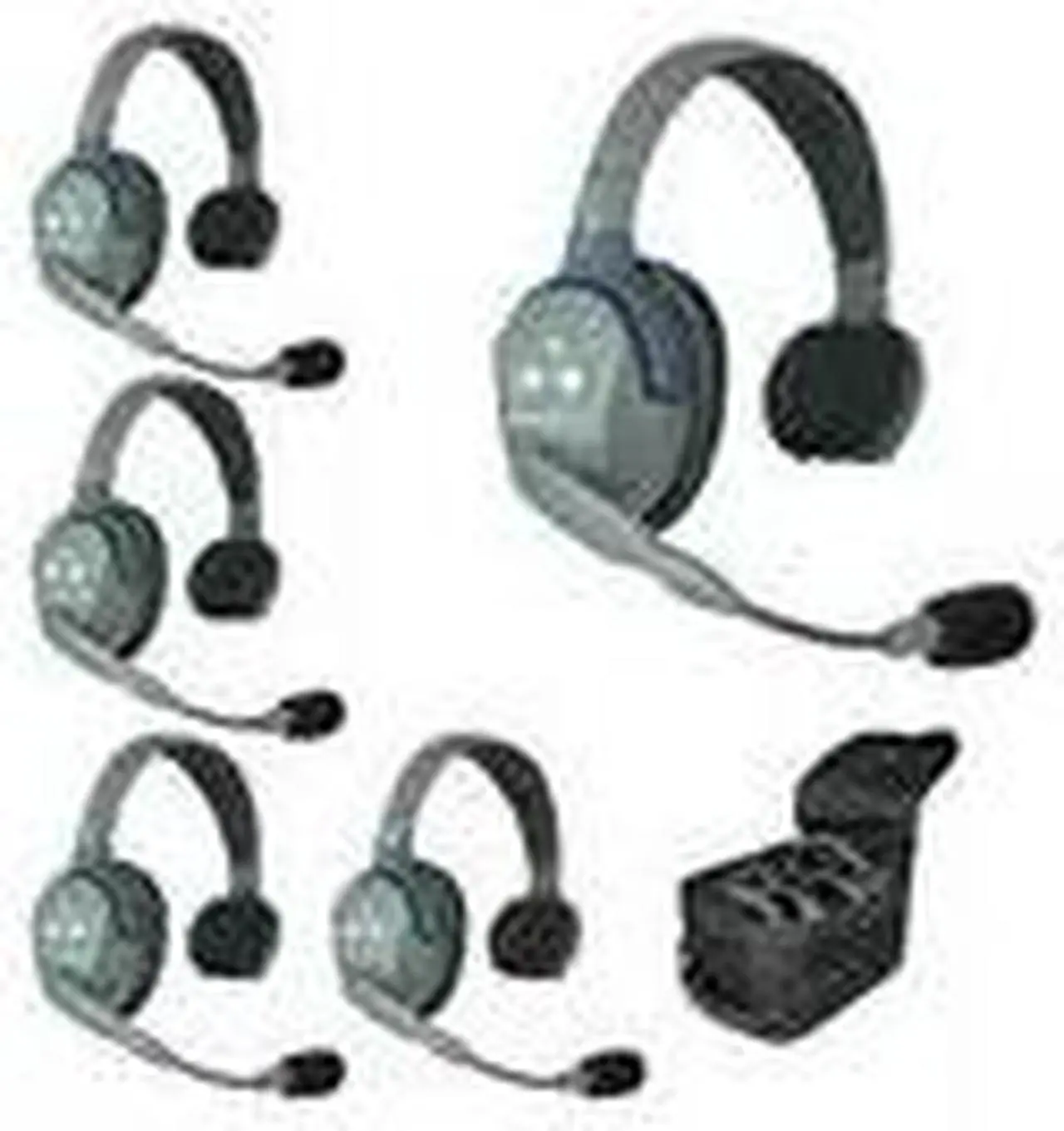 Alt view image 2 of 3 - Eartec UL5S 5-Person Full Duplex Wireless Intercom with 5 Ultralite Single Ear Headsets
