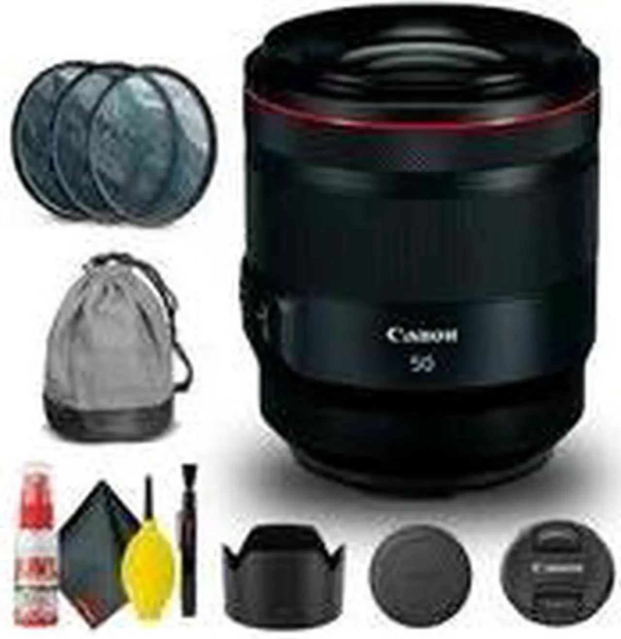 Alt view image 2 of 3 - Canon RF 50mm f/1.2L USM Lens (2959C002) + Filter Kit + Cap Keeper + More