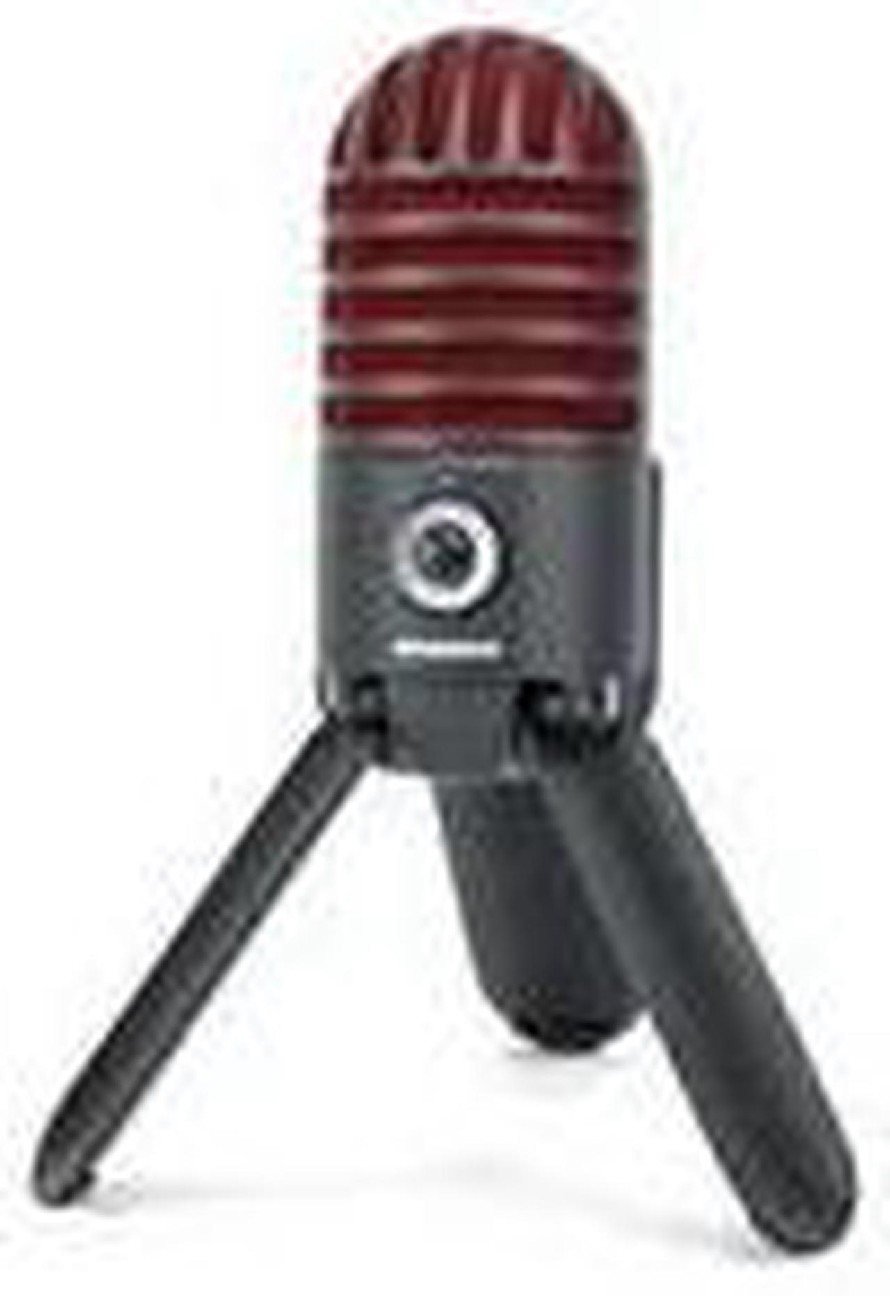 Alt view image 8 of 9 - Samson Meteor Mic USB Studio Microphone, Limited Edition - Titanium Black/Red
