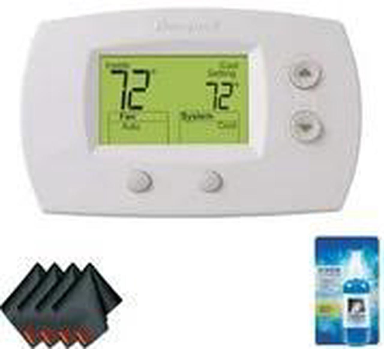 Alt view image 3 of 3 - Honeywell TH5220D1029 Focuspro 5000 Non-Programmable Thermostat Bundle
