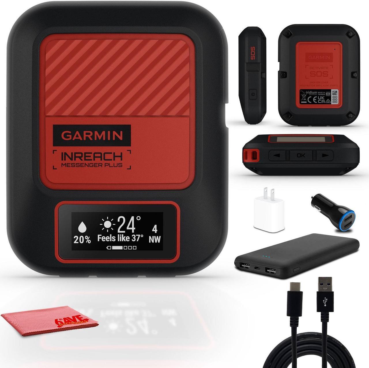 Main image of Garmin inReach Messenger Plus, SOS Satellite Communicator with Photo, Text Messaging & Voice Bundle