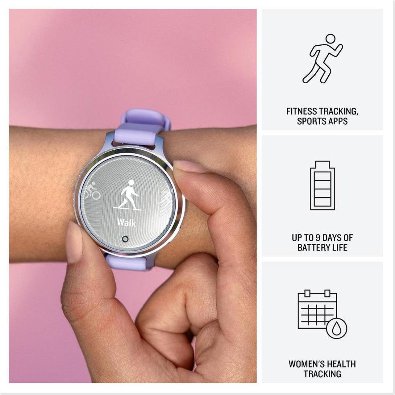 Alt view image 3 of 4 - Garmin Lily 2, Small and Stylish Smartwatch Metallic Lilac Bundle for Women