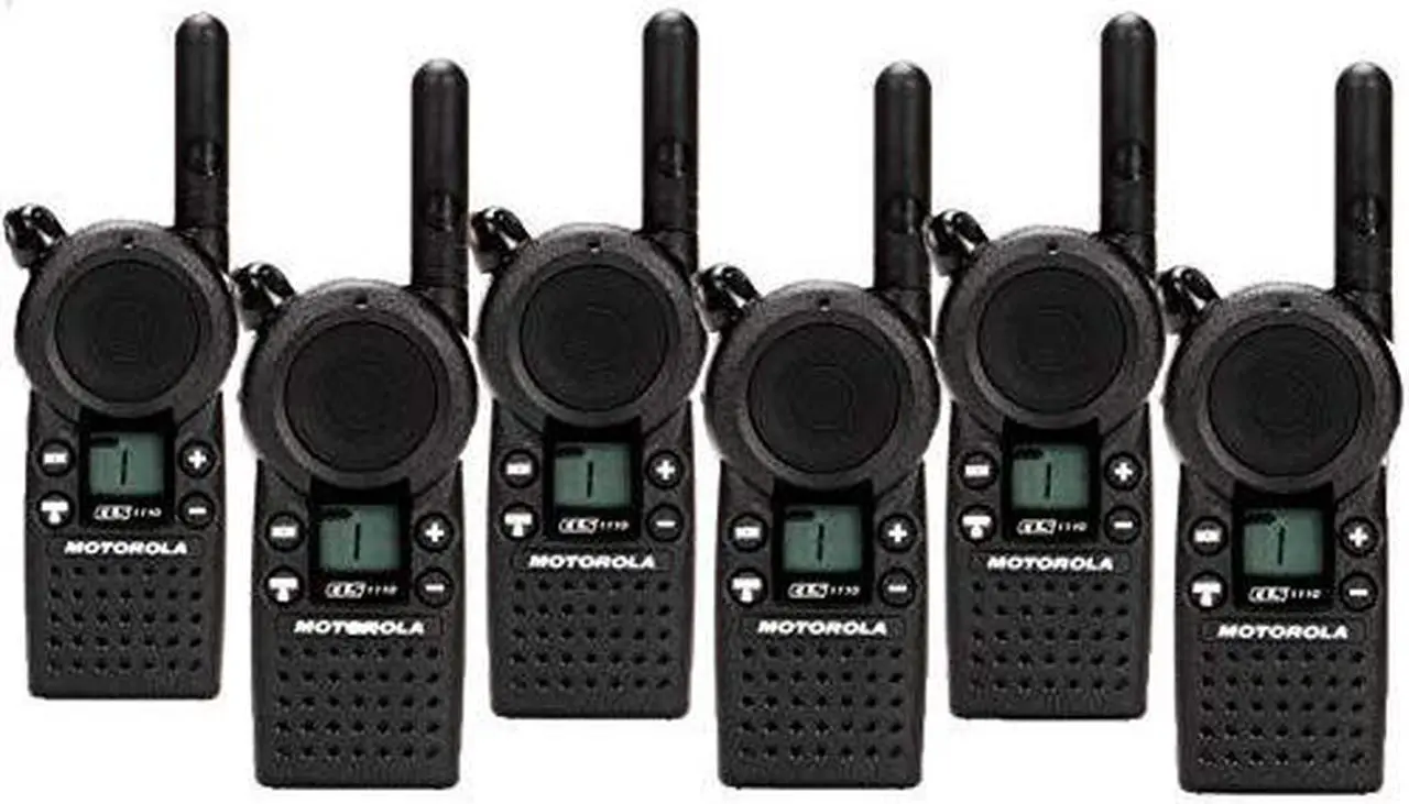 Main image of 6 Pack of Motorola CLS1110 Two Way Radio Walkie Talkies