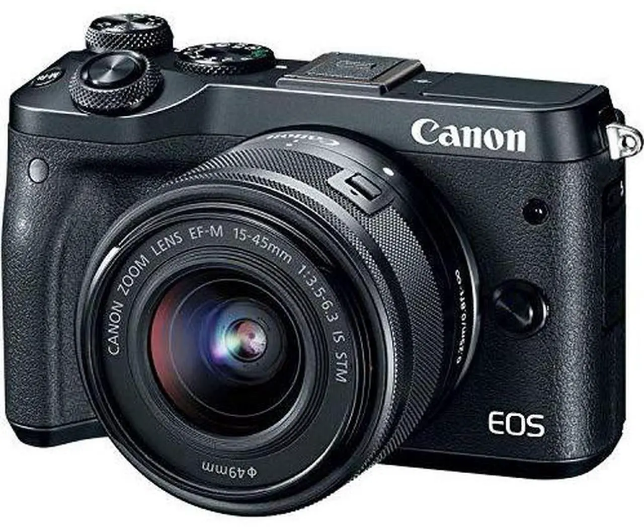 Alt view image 2 of 4 - Canon EOS M6 Mirrorless Digital Camera with 15-45mm Lens (Black) Pro Bundle w/ Bonus EF-M 11-22MM Lens - Intl Model