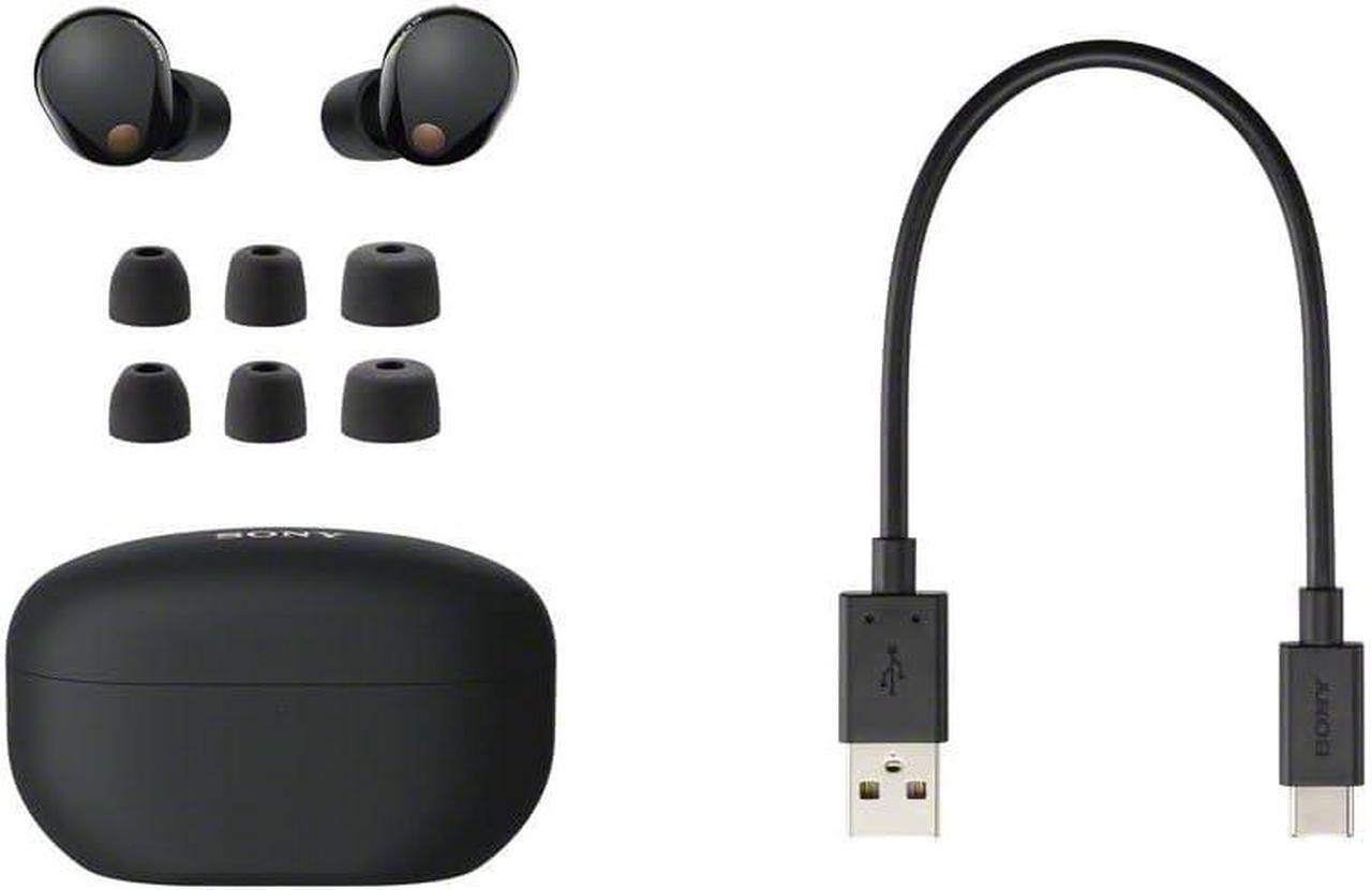 Alt view image 15 of 20 - Sony WF-1000XM5 Noise-Canceling True Wireless In-Ear Headphones (Black)