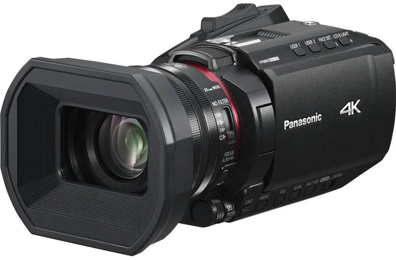 Alt view image 2 of 4 - Panasonic HC-X1200 UHD 4K HDMI Lightweight Compact Camcorder with 24x Zoom + Mic - Bundle