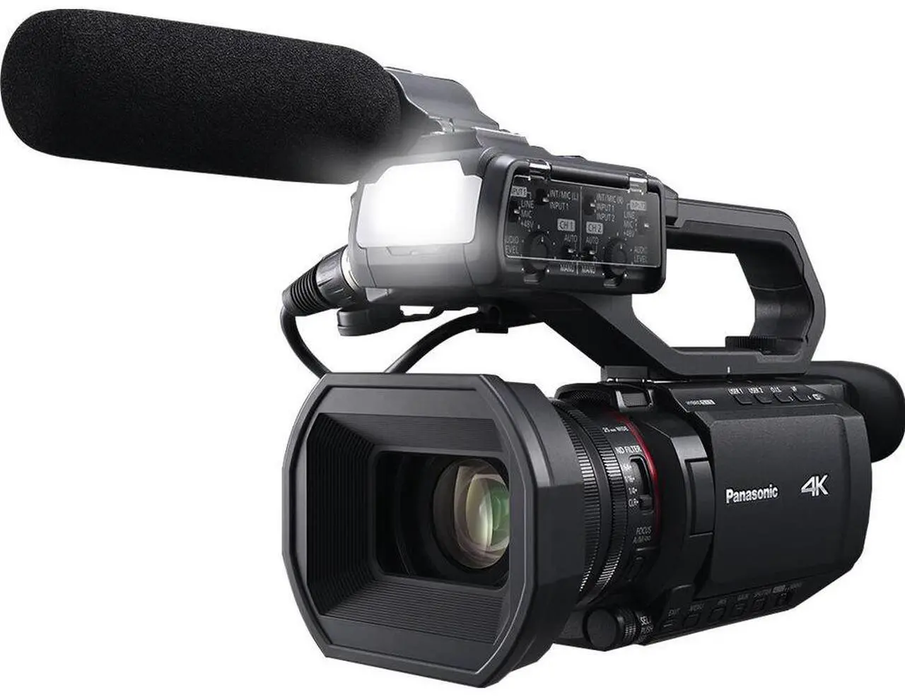 Alt view image 2 of 4 - Panasonic HC-X2100 UHD 4K 3G-SDI/HDMI Pro Lightweight Camcorder with 24x Zoom - Bundle