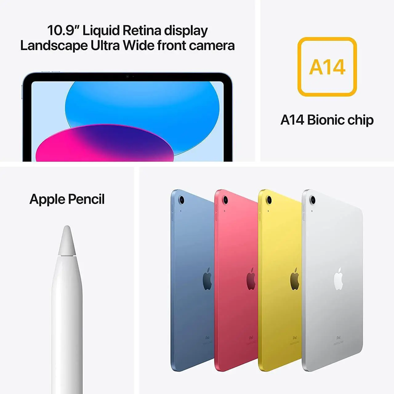 Alt view image 3 of 4 - Apple 2022 10.9-inch iPad (Wi-Fi, 64GB) - Blue (10th Gen)