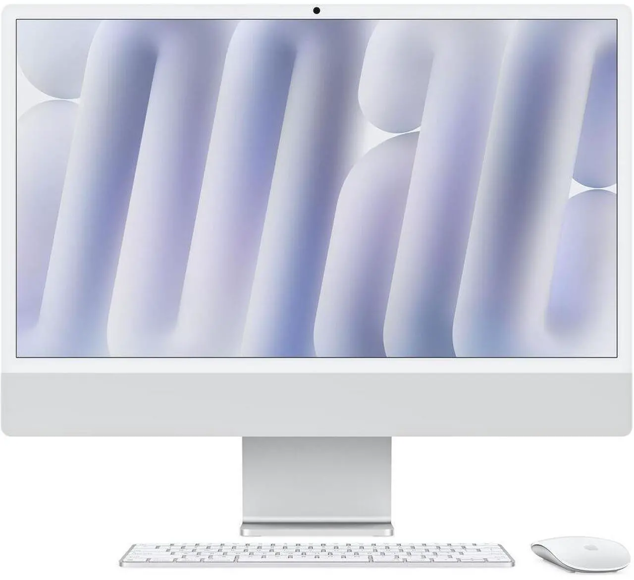 Alt view image 2 of 4 - Apple iMac 24" M4 8-Core CPU 16Gb 256Gb SSD -  Silver + 6-Outlet Surge Protector + Mouse Pad + More