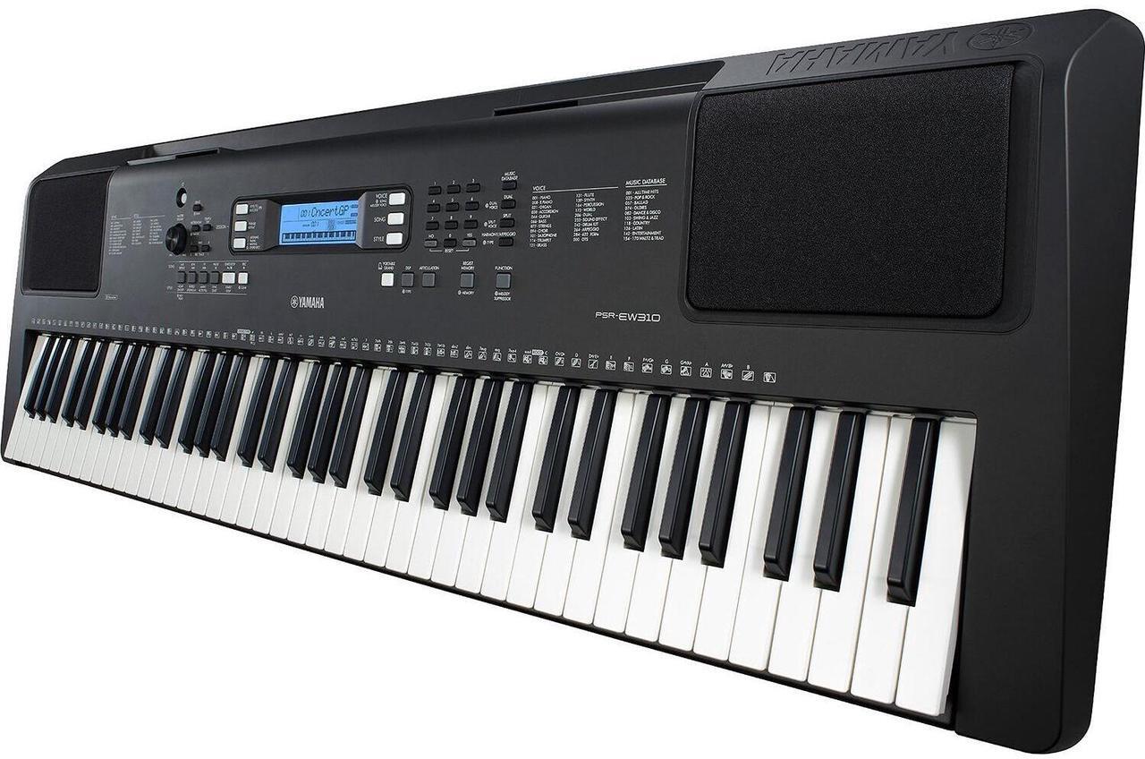 Alt view image 2 of 4 - Yamaha PSR-EW310 76-Key Touch Sensitive Portable Keyboard with PA130 Power Adapter