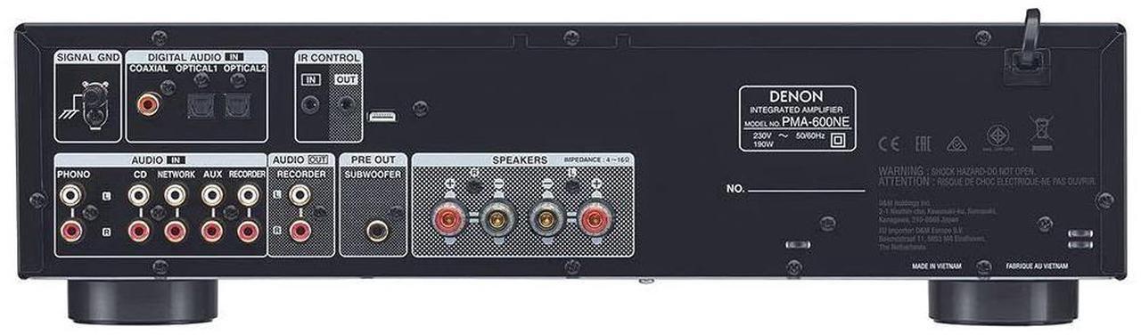 Alt view image 10 of 11 - Denon PMA-600NE Integrated Amplifier with 70W Power per Channel and Bluetooth Support