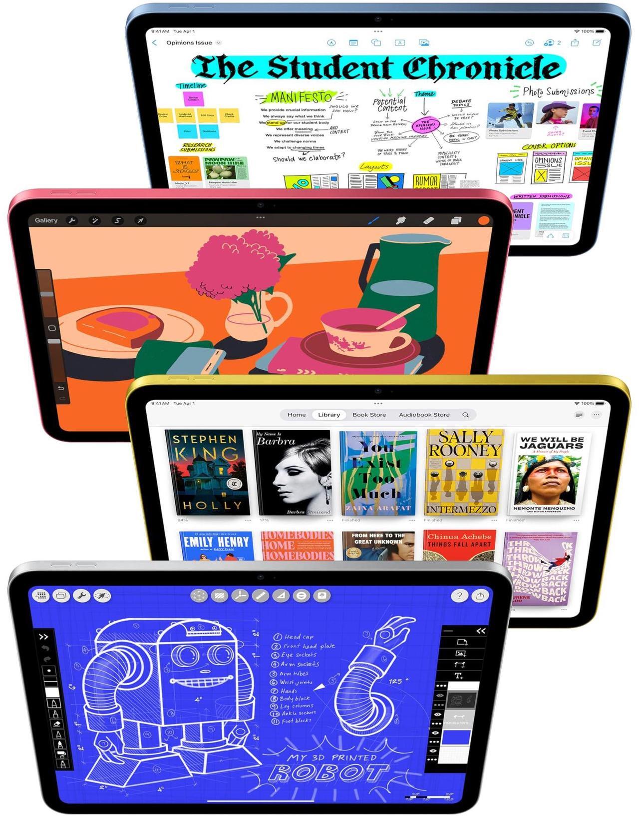 Alt view image 2 of 3 - Apple iPad 11-inch: A16 chip, 11-inch Model, Liquid Retina Display, 256GB, Wi-Fi 6 + 5G Cellular, 12MP Front/12MP Back Camera, Touch ID, All-Day Battery Life - Pink