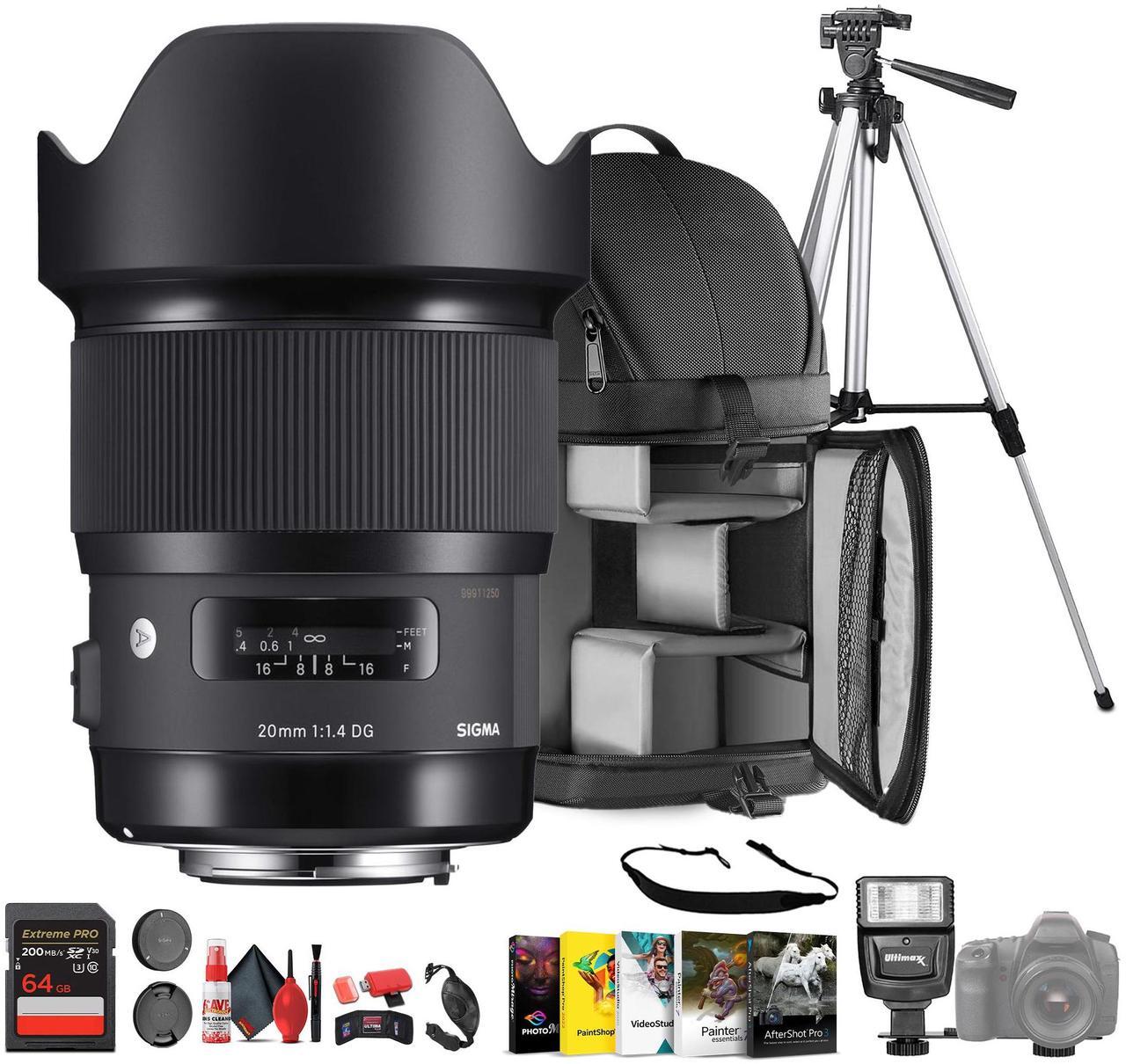 Main image of Sigma 20mm f/1.4 DG HSM Art Lens for Sony E Mount Bundle
