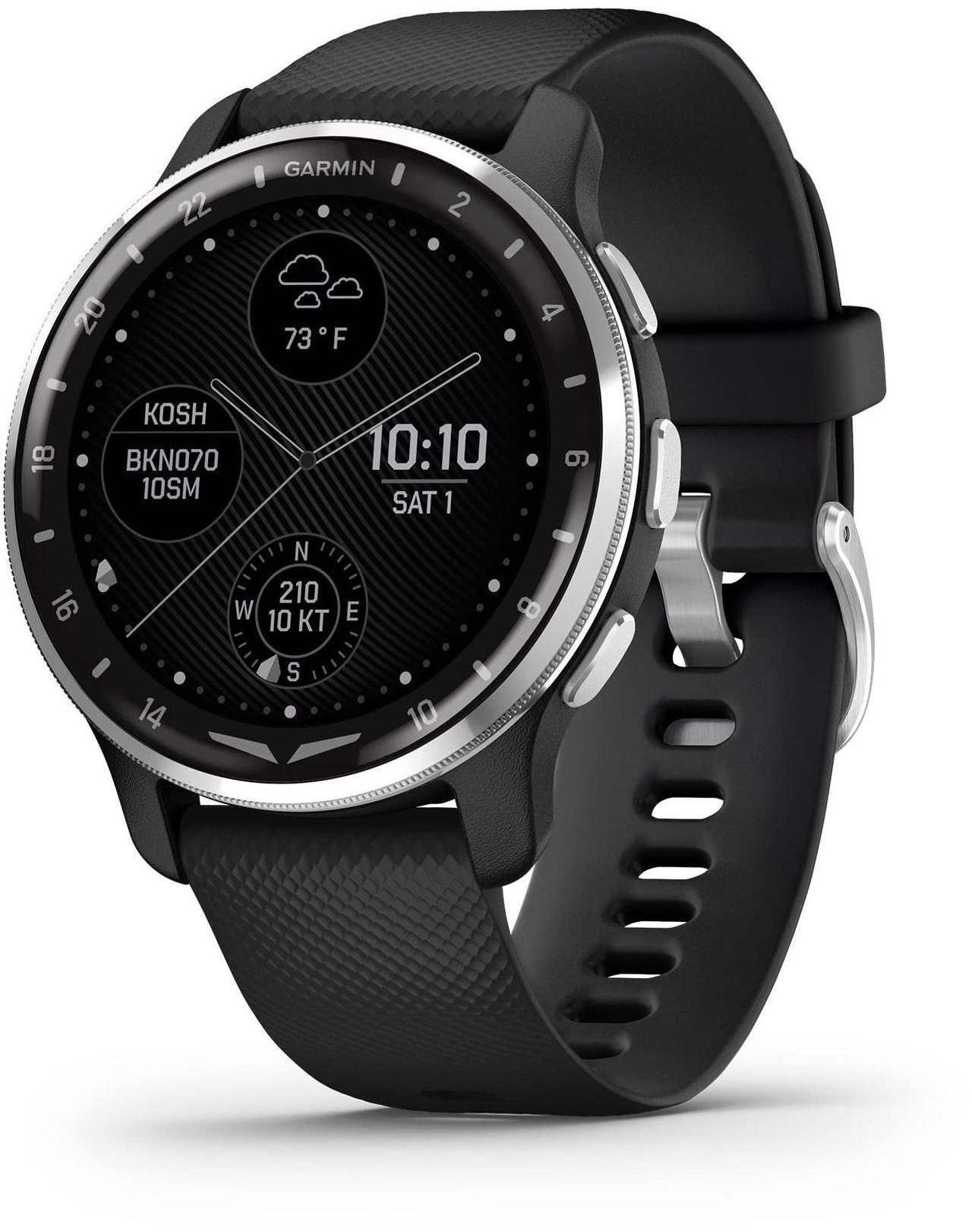 Alt view image 8 of 10 - Garmin D2 Air X10 Aviator Smartwatch (Black/Silver)