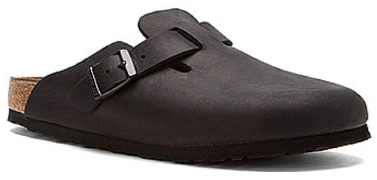 Main image of Birkenstock Boston Classic Arch Clog,Black Oiled Leather,43 M EU