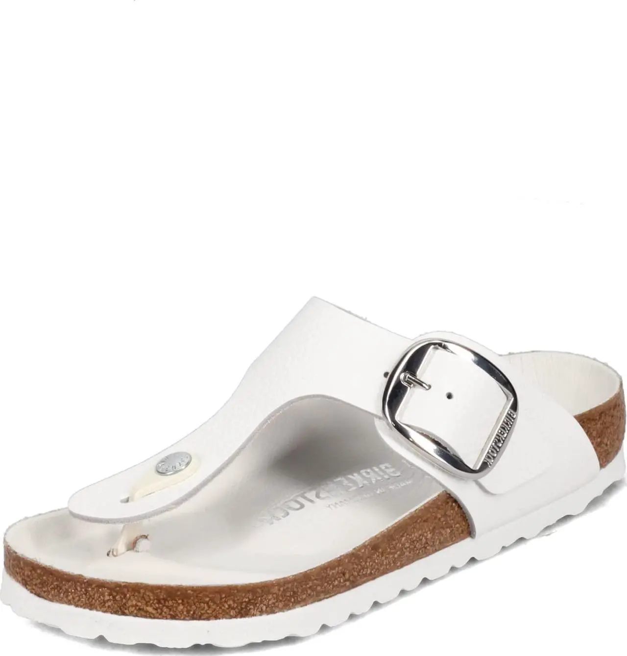 Main image of Birkenstock Women's Gizeh Big Buckle Sandals, White, 6 Medium US