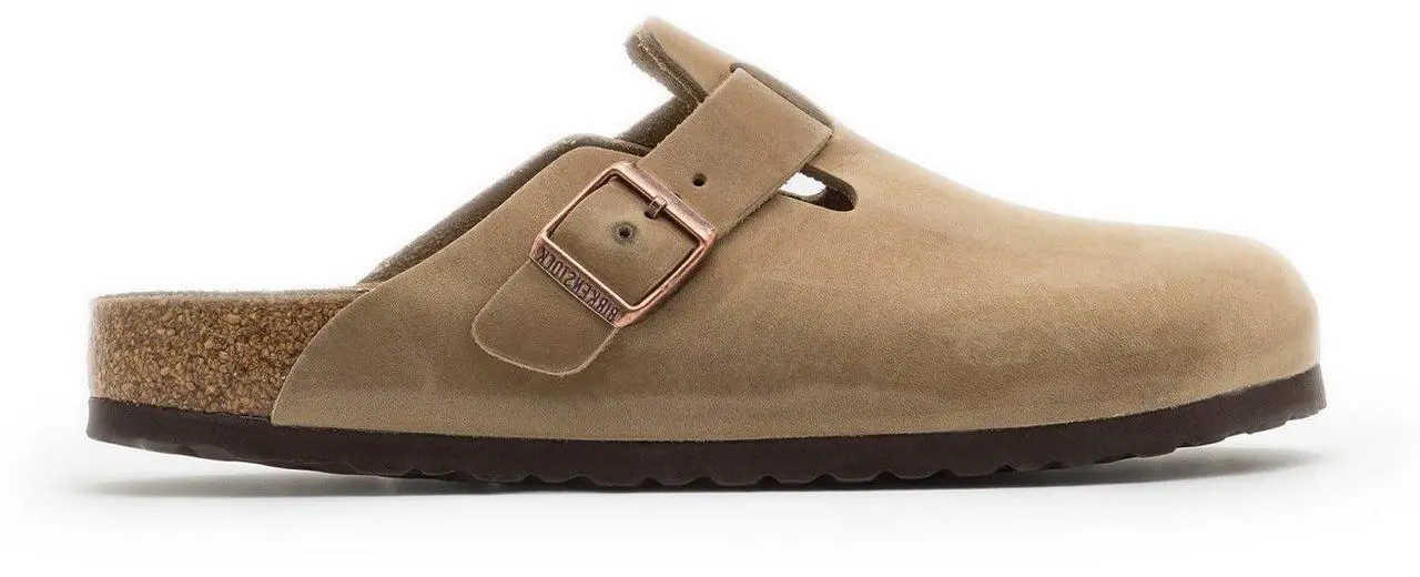 Main image of Birkenstock Men's Boston Soft Footbed Clogs, Tobacco, Brown, 8 Medium US