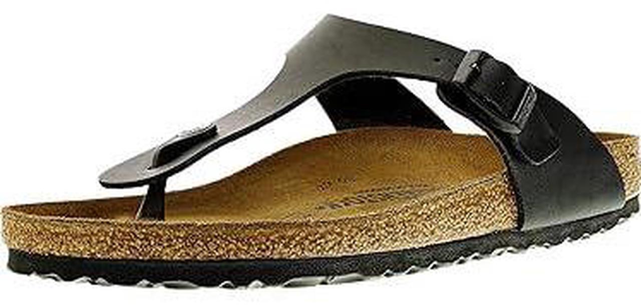 Alt view image 2 of 2 - BIRKENSTOCK Gizeh Birko-Flor Black Birko-Flor 39 (US Women's 8-8.5) Regular