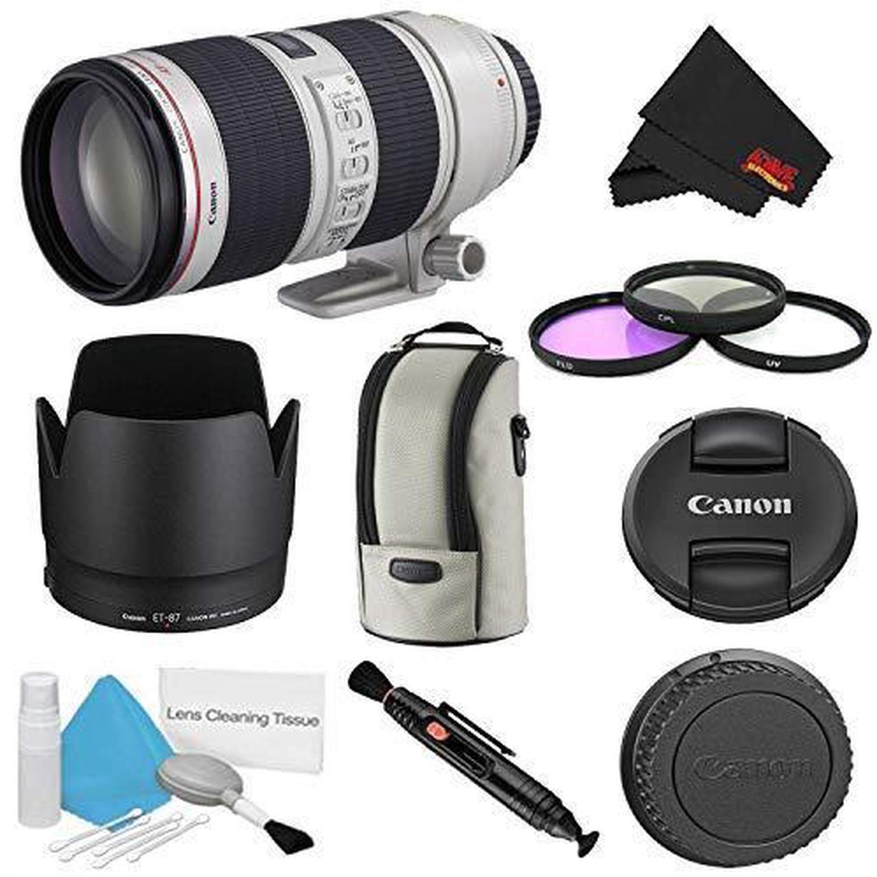 Alt view image 4 of 4 - Canon EF 70-200mm f/2.8L is II USM Lens w/ 3 Piece Filter Kit (International Model)