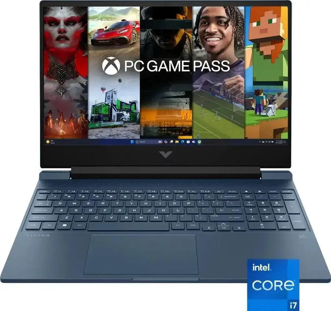 Main image of HP - Victus 15.6" Full HD 144Hz Gaming Laptop - Intel Core i7 - 16GB Memory - NVIDIA GeForce RTX 4050 - 512GB SSD - Performance Blue