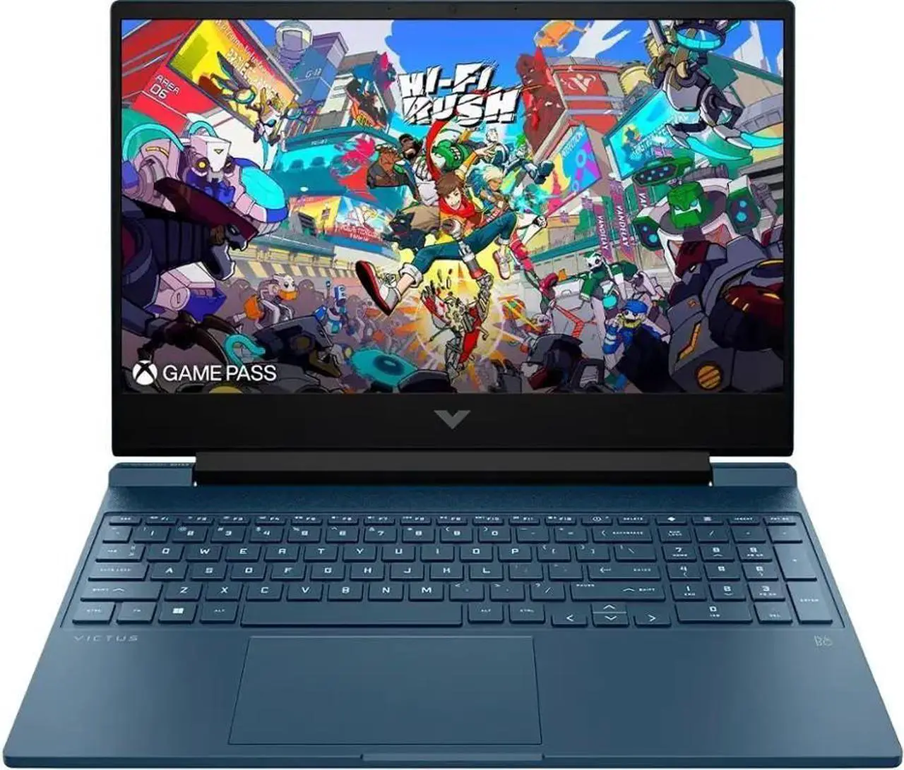 Alt view image 4 of 4 - HP - Victus 15.6" Full HD 144Hz Gaming Laptop - Intel Core i7 - 16GB Memory - NVIDIA GeForce RTX 4050 - 512GB SSD - Performance Blue