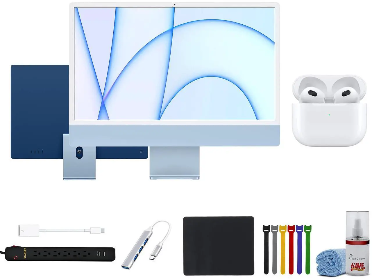 Main image of 2021 Apple iMac with Apple M1 Chip with 8-core CPU (24-inch, 8GB RAM, 512GB SSD Storage)